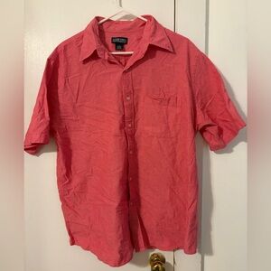 Lands' End Men's Salmon Button Down Shirt